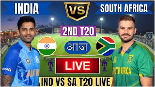 Live IND Vs SA 2nd T20 Match  Live Cricket Match Today  IND vs SA live 1st innings livescore [upl. by Ingra]