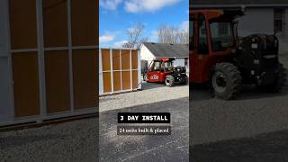 Boxwell 8x20 Install commercialrealestate investing selfstorage construction fyp [upl. by Lacsap]