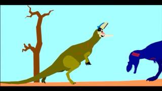 Albertosaurus vs Allosauruss GigaTitanRex Resound by me [upl. by Hirsh]