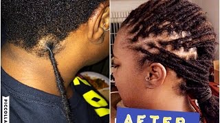 ATTACHING HANDMADE PERMANENT LOCS EXTENSIONS  HOW I DO IT part 2 [upl. by Naamann]