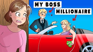 My Boss Is A Golddigger  Animated Stories [upl. by Ahsinor]