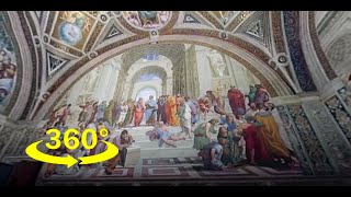 Raphael Room Room of the Segnatura 360degree 4K [upl. by Annamaria]