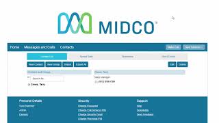 Managing Contacts on the CommPortal from Midco Hosted VoIP [upl. by Andromache]