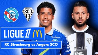 RC Strasbourg 11 Angers SCO  Ligue 1 McDonalds  LIVE [upl. by Fulmer]