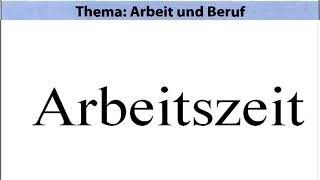 Start Deutsch 1 Sprechen Teil 2– Thema Arbeit und Beruf [upl. by Jehu]