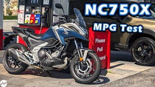 2023 Honda NC750X DCT – MPG Test  DM Commuter Fuel Economy and Tank Range [upl. by Ailedo510]