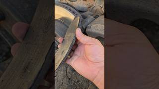 DUDE HAD ABOUT 30 SECONDS WORTH OF BRAKE PAD LEFT mechanicfail mechanic carfails [upl. by Aner]