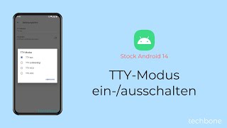 TTYModus einschalten oder ausschalten Android 14 [upl. by Oetomit]