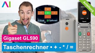 Gigaset GL590  Taschenrechner • 📱 • 🧮 • 💯 • Anleitung  Tutorial [upl. by Loram]