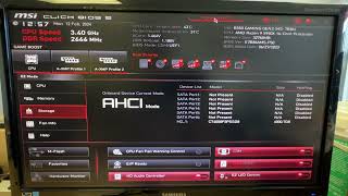 MSI B550 bios setup for windows 10 [upl. by Mahgirb]