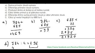 Clasa a Va  Teste de evaluare initiala  test 1 partea I [upl. by Theadora122]