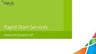 AKA Microsoft Dynamcis GP RapidStart Services [upl. by Namreg999]