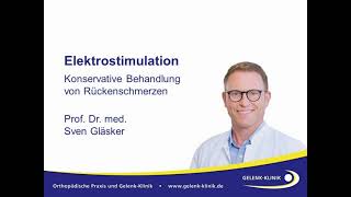 Elektrostimulation bei Rückenschmerzen – Prof Dr Sven Gläsker [upl. by Oluap894]