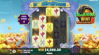 200 SPINS ON MAHJONG WINS 3 BLACK SCATTER Demo Slots [upl. by Ned302]