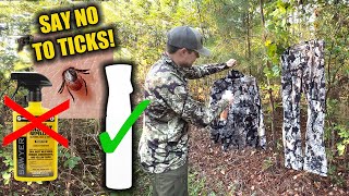 THE BEST WAY TO PREVENT TICKS WHILE HUNTING  THE BEST BUG SPRAY FOR HUNTING [upl. by Lightfoot]