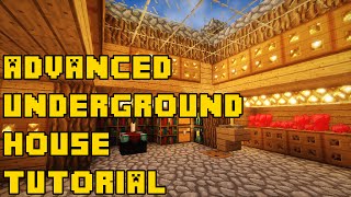 Minecraft Advanced Underground House Tutorial How to Build [upl. by Ggerk569]