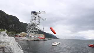 World record rescue boat dropped from a height of 40 meters [upl. by Zeuqram]