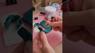 New idea how to make hair bobbles full video on my channel handmadebows bobbles styleinspiration [upl. by Ineslta]