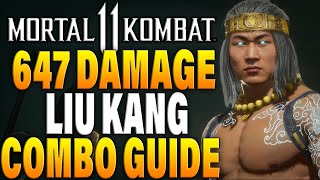 Mortal Kombat 11 Liu Kang Combos  MK11 Liu Kang Combo Tutorial [upl. by Berk]