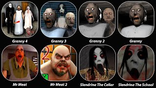 GrannyGranny Chapter TwoGranny 3Granny Dark MadneesMr MeatMr Meat 2Slendrina The Cellar [upl. by Hanid736]