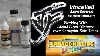 Working with Alclad Gloss over Chrome amp Garage Kit Paints [upl. by Asyram]