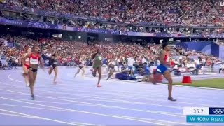 Marileidy Paulino wins 400m Womens final Olympics Paris 2024 for Dominican Republic Gold [upl. by Roeser]