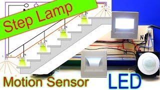 How to Make Stair LED Lighting with Motion Sensors [upl. by Dustan150]