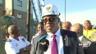 Lesufi inspects damage in Randfontein after freak storm [upl. by Darra]