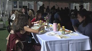 Lakeview school hosts traditional Thanksgiving feast after Ida damage [upl. by Alisa124]