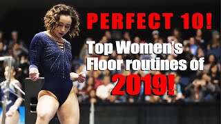 Top Womens Gymnastics Floor Routines of 2019  Katelyn Ohashi Perfect 10 Routine [upl. by Alyakim]