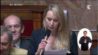 Question de Marion Marechal Le Pen FN à Manuel Valls  Assemblée Nationale 190313 [upl. by Ecirrehs]