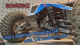 Losi Lasernut Tenacity U4 with 18 scale shocks [upl. by Nadaha]