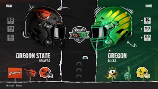 Rivalry  2 Oregon Ducks VS Oregon State Beavers  College Football 25 Gameplay [upl. by Aubarta]