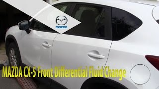 How to change front differential fluid on a Mazda CX5 [upl. by Terti]