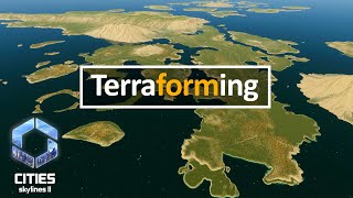 Terraforming in Cities Skylines II [upl. by Ahtennek]