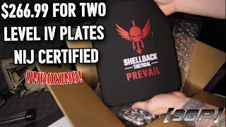 Shellback Tactical NIJ certified Level4 Plates 26698 for two UNBOXING [upl. by Jeffie769]