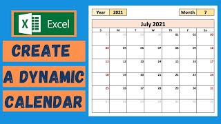 Create a Calendar in Excel  Tutorial [upl. by Charmine506]