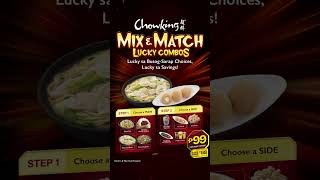 Chowking Mix amp Match Lucky Combos Bumper Ad Q3 2024 Philippines ST Shorts [upl. by Lillis439]