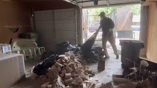 Construction debris removal in Bedford Texas Part 2 [upl. by Arodaeht186]