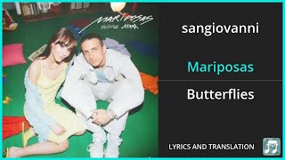 sangiovanni  Mariposas Lyrics English Translation  ft Aitana  Spanish and English Dual Lyrics [upl. by Notneiuq]