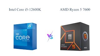 Intel Core i512600K vs AMD Ryzen 5 7600 🆚  Comparison amp Review [upl. by Benedikta14]