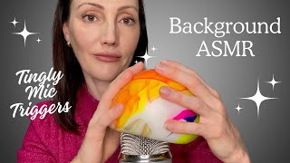 Extra Tingly Background No Talking ASMR ✨ Various Triggers ✨ Squishy balls  Brushing  Rubbing 🤫😌 [upl. by Jp754]