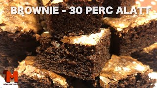 Brownie recept 30 perc alatt elkészül finom csokis édesség Kocsis Hajnalka recept videója [upl. by Ennove413]