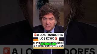 🚨MILEI A LOS TRAIDORES LOS ECHO🚨argentina milei politica estadosunidos israel trump [upl. by Eeznyl186]