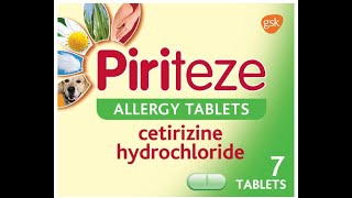 Piriteze Allergy Tablets review  piriteze allergy tablets overlook  Piriteze Tablets review [upl. by Yves]