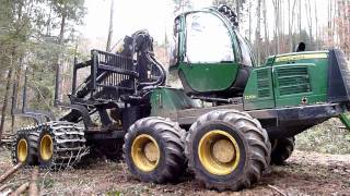 John Deere 1210E Forwarder Walkaround [upl. by Erihppas]