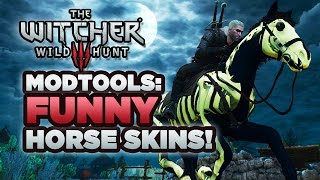 Witcher 3 ModTools Funny Horse Skins [upl. by Bamberger]