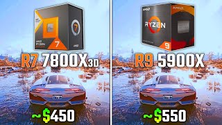 RYZEN 7 7800X3D vs RYZEN 9 5900X  Test in 6 Games [upl. by Annim735]