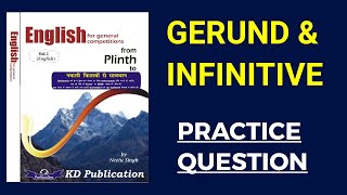 GERUNDINFINITIVE QUESTION BY NEETU SINGH BOOK PLINTH TO PARAMOUNT SOLUTION [upl. by Dnaltroc]