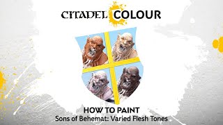 How to Paint Sons of Behemat Varied Flesh Tones [upl. by Garreth]